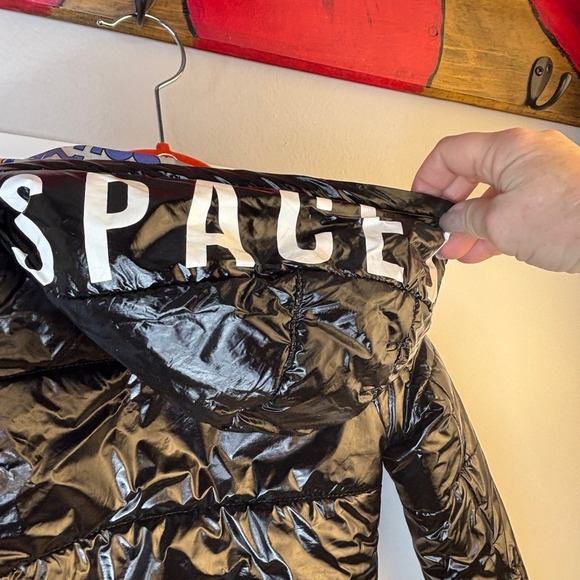 Members Only Space Jam‎ A New Legacy Lola Bunny Puffer Jacket Black Kids 4 - Picture 10 of 15